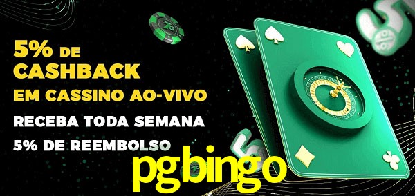Promoções do cassino ao Vivo pgbingo